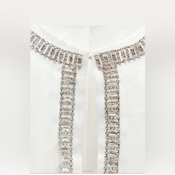 ZARA NWT STRUCTURED BEADS JEWEL JACKET SIZE XL absolutely gorgeous❣️❣️ - Picture 6 of 8